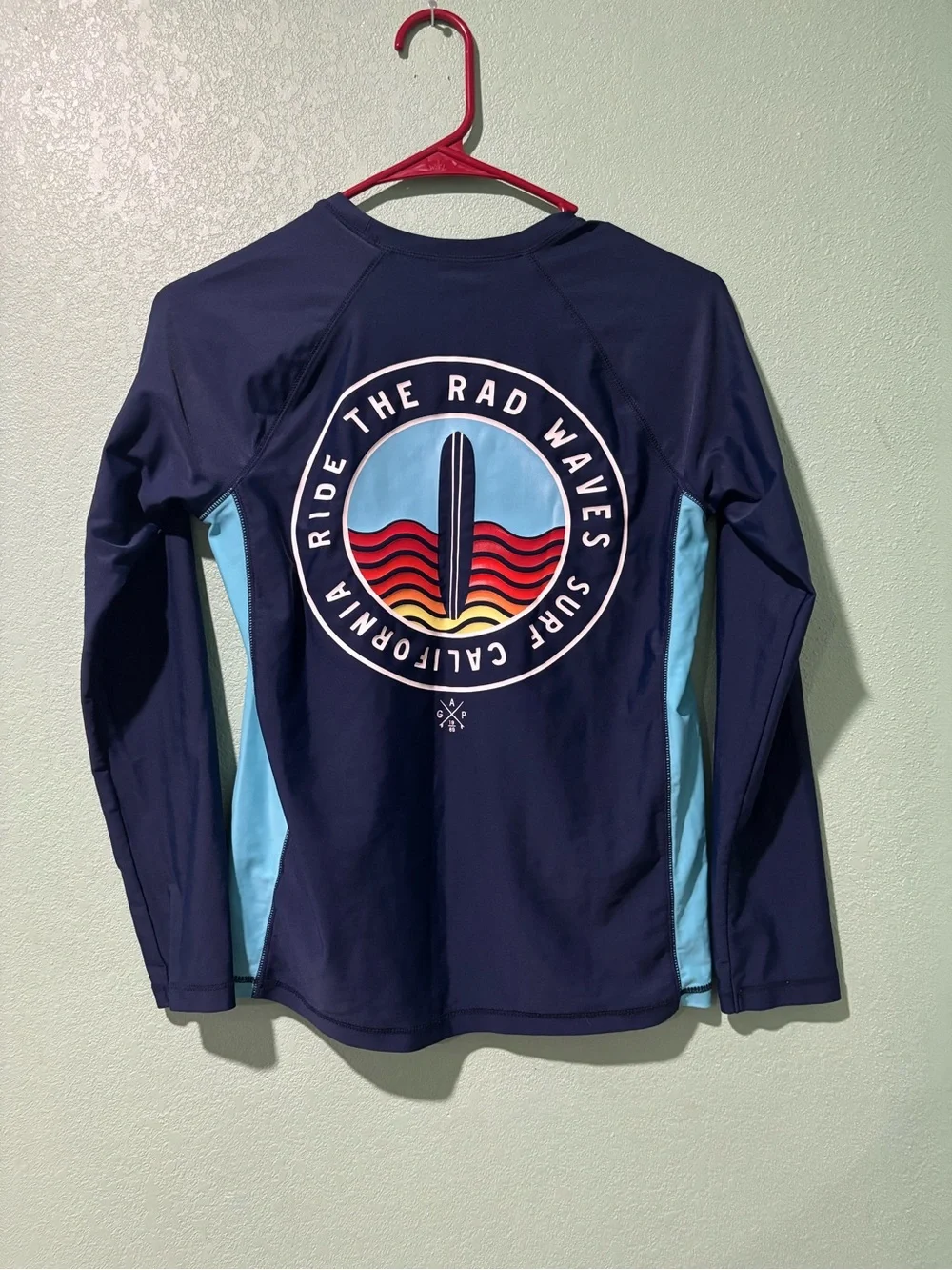 GAP Kids Navy Swim Top with Gold Logo